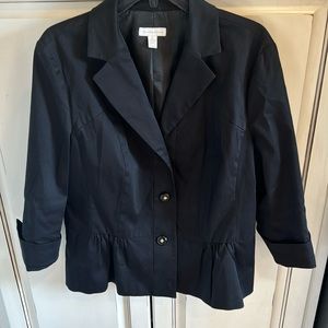 Women’s three button charter club black dress jacket